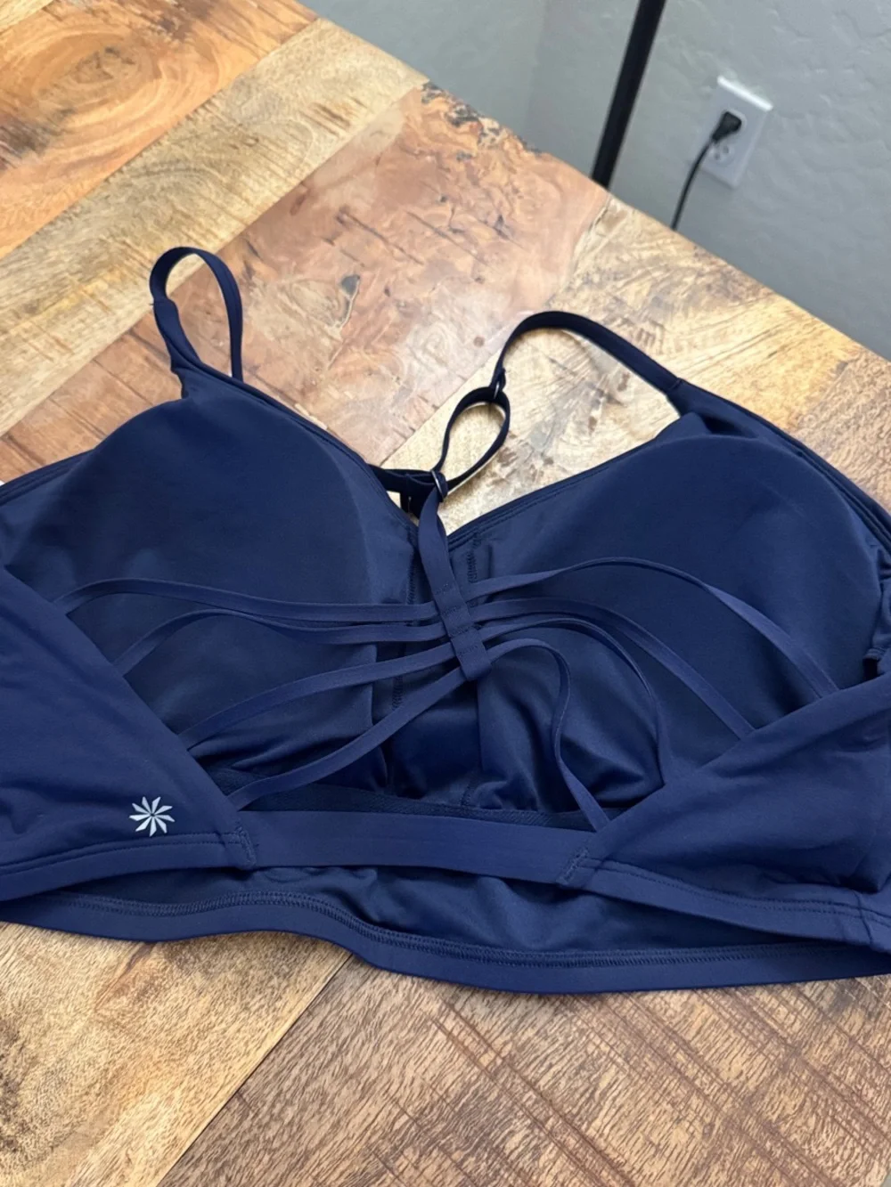 Athleta Navy Multi-Strap Swim Top - Picture 1 of 6